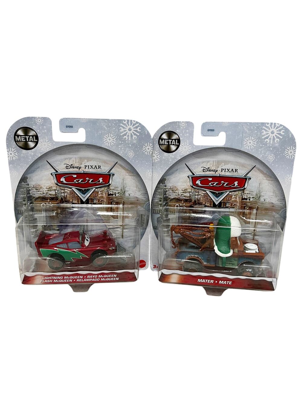 DISNEY Pixar Cars Christmas Lightning McQueen Mater Holiday Diecast Lot New